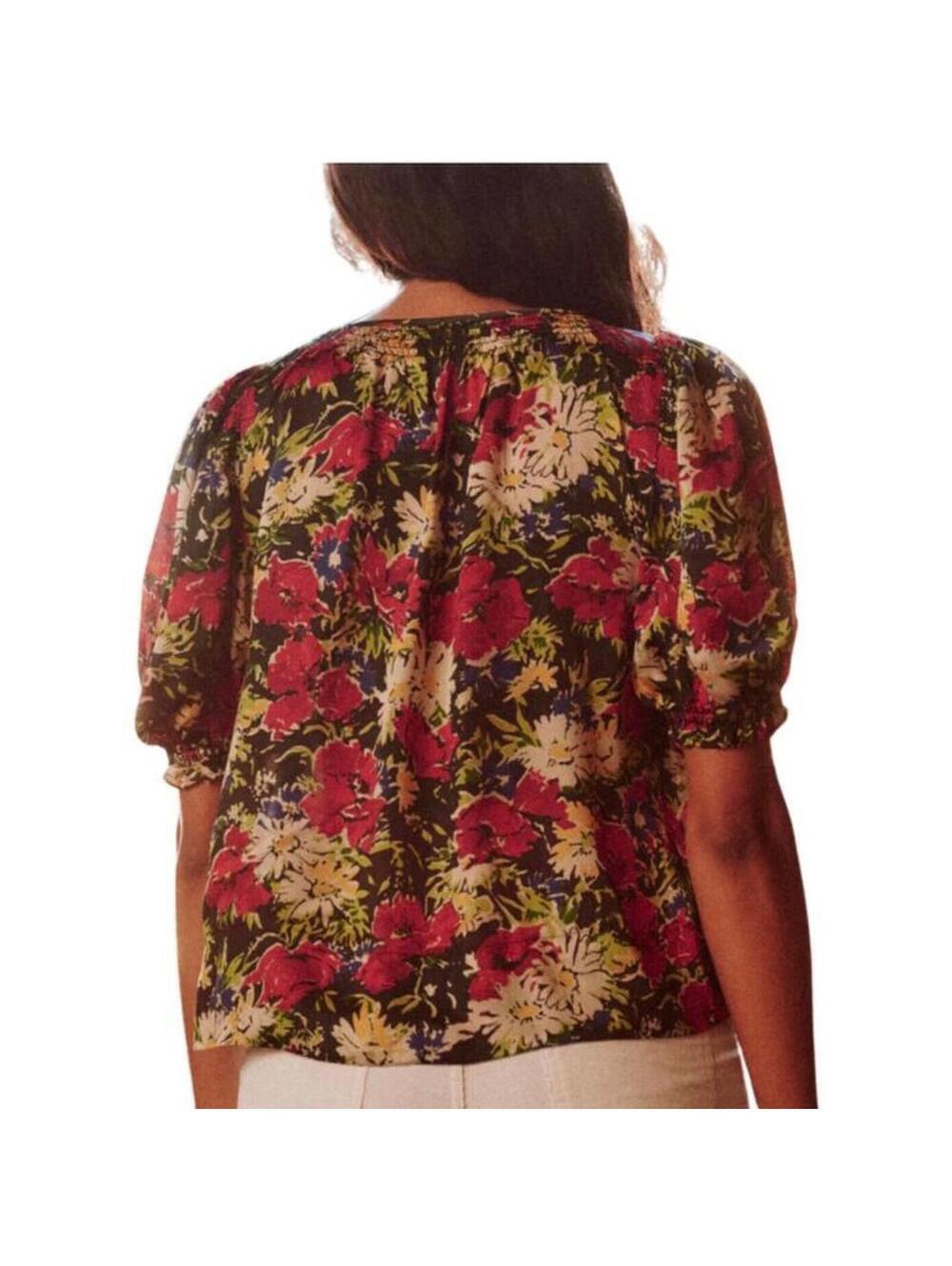 The GREAT. The Ponder Top in Hidden Garden Floral Red Women’s size 0 (US XS) - Picture 12 of 15